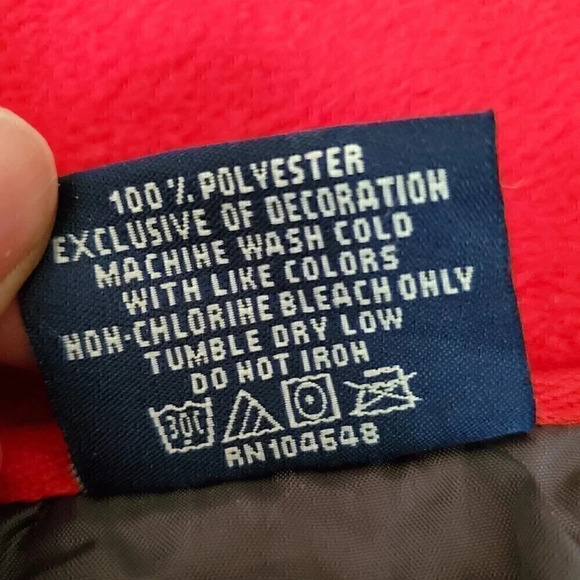 Men's PRO PLAYER Full-Zip Red Fleece Jacket Nebraska Cornhuskers SZ L Large - Picture 9 of 12